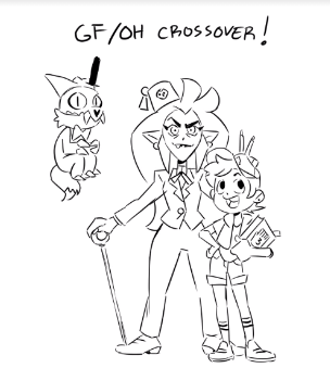 this gravity falls/toh crossover had no business being this cute 