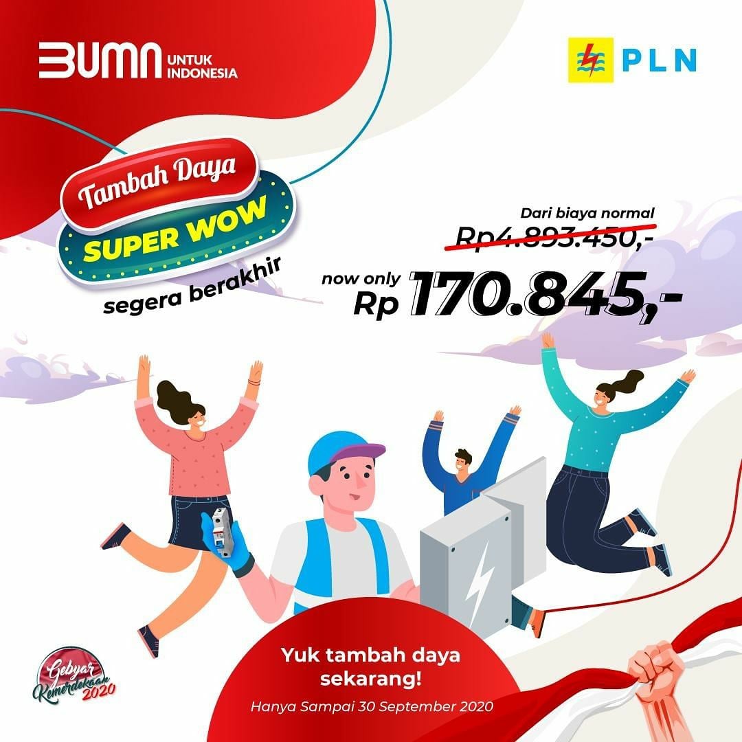 Jangan sampai kelewatan ya #electrizen kapan lagi tambah daya semurah ini. Mumpung ada promo #superwow