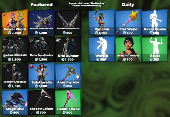 TruthBehindMeme's tweet image. Item shop sorry for being an hour late credit to fire monkey