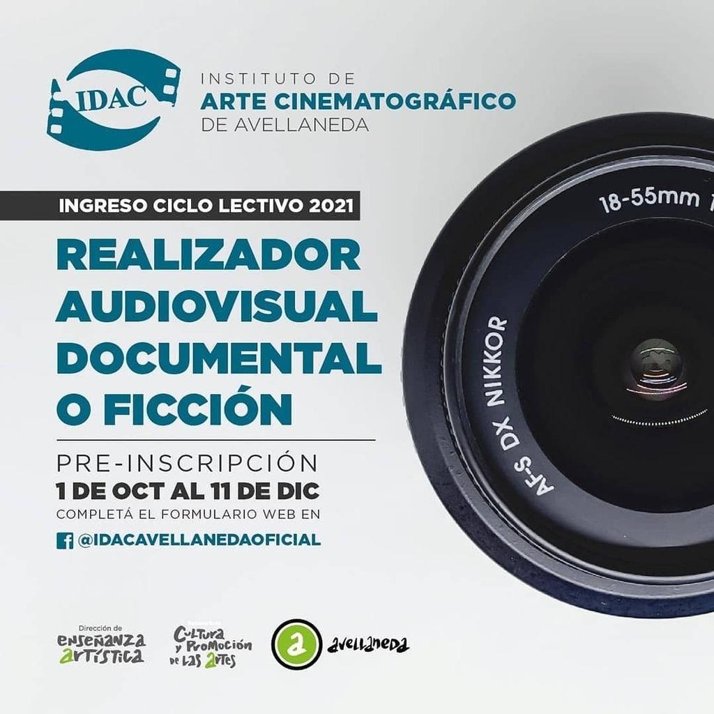 🎬Información sobre el IDAC y la Carrera de Cine para la cursada 2021

🔥La Pre -inscripción se realizara desde el 1 de octubre al 11 de diciembre de  2020 de manera on line en un formulario especial que estará disponible en: 
ift.tt/32BTHKq
.
.
Aviso:
La cursada 202…