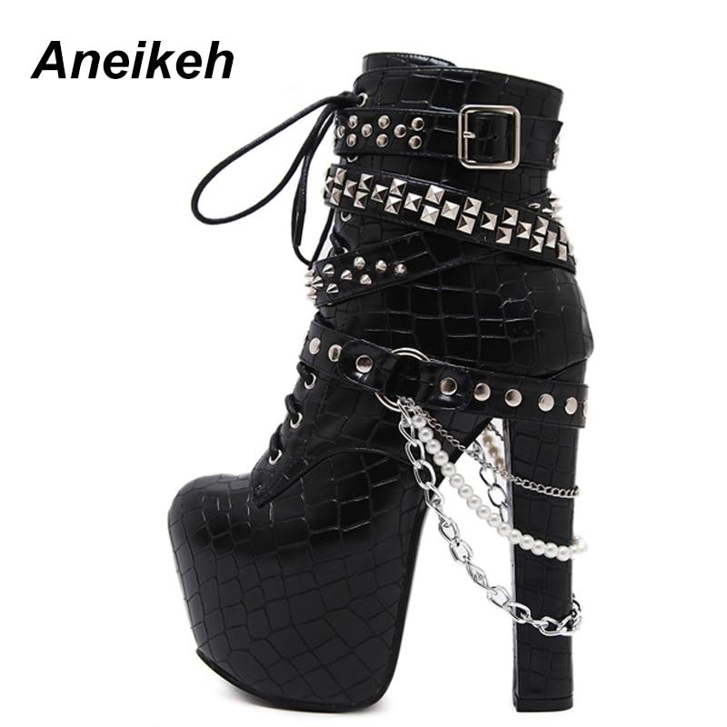 BehaviorBy's tweet image. Zip Metal Chains Rivet Motorcycle Boots Super High Heels Platform Ankle Boots Punk Rock Gothic Biker is now available in our shop for only $74.92. Buy it now  weird-behavior-inc.myshopify.com/products/zip-m…