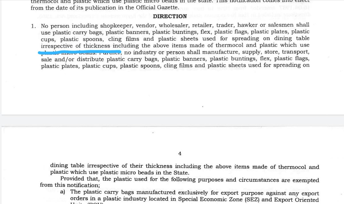 BeautifulBluru's tweet photo. @HelloMilkbasket @4eo These 'tamper proof' bags are banned NWPP carry bags. We've been calling out your continued misuse - nil response. Under no circumstances is NWPP 'ecofriendly'! Clauses highlighted in ban notification leave no doubt they are banned irrespective of thickness. @BBMPSWMSplComm https://t.co/SXDPqozrqs