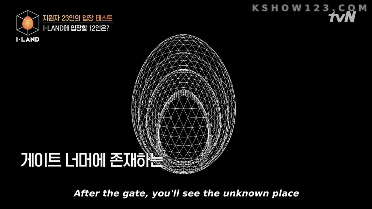 “After the gate, you’ll see the unknown place, called I-LAND that only existed in our imaginations. The gate that’s the only way to I-LAND”