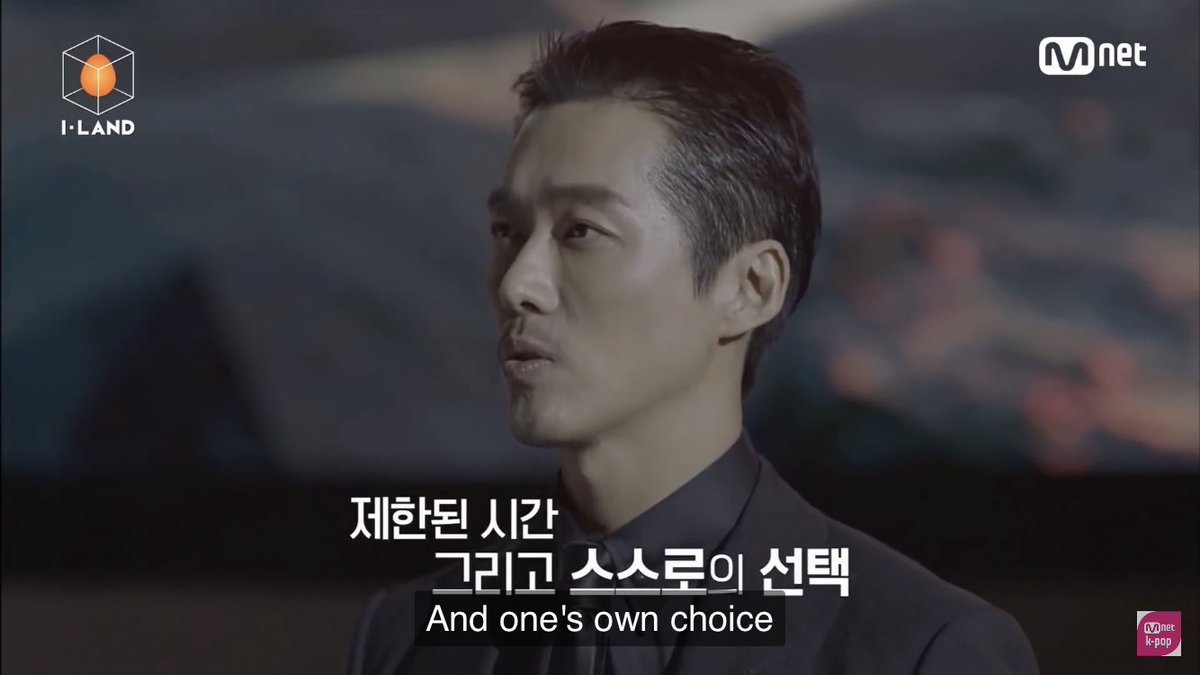 I also picked up on this concept... I-LAND’s 2 rules? 1) limited time2) one’s own choice