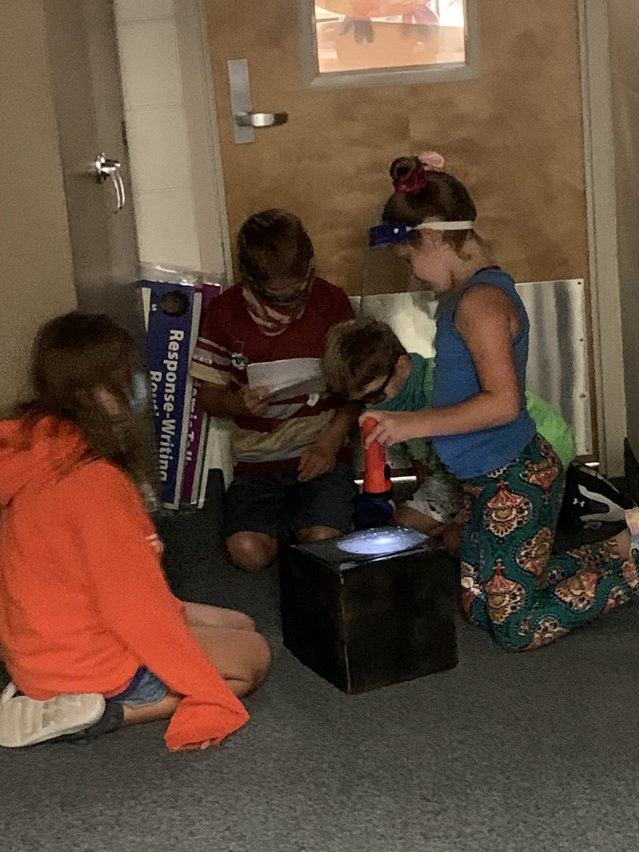 Mrs. Bowman’s class came over to observe our science projects. Also Ms. Jen from the front office. Great job class!