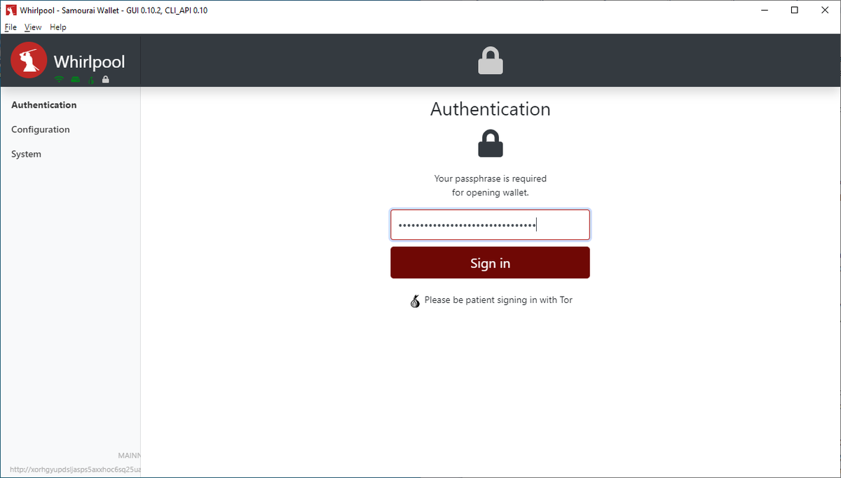 16/56 A prompt will ask for pairing payload. On  @SamouraiWallet go to Menu>Settings>Transactions>Pair to Whirlpool GUI. Use the PC webcam to scan QR code. Smash that Initialize GUI button, enter BIP39 passphrase and Whirlpool will start.