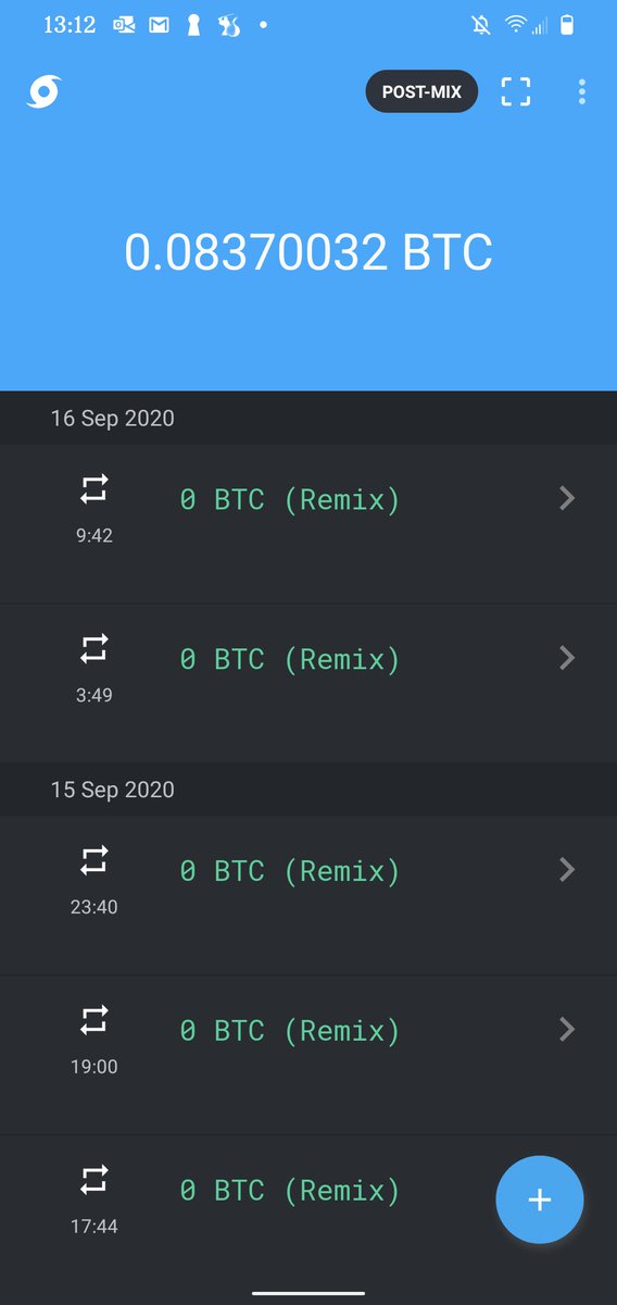22/56 New participants to a mix pay the miners fee. After initial mix, free riders can continue mixing for free, infinitely. Select which UTXOs to spend from the postmix list at anytime.