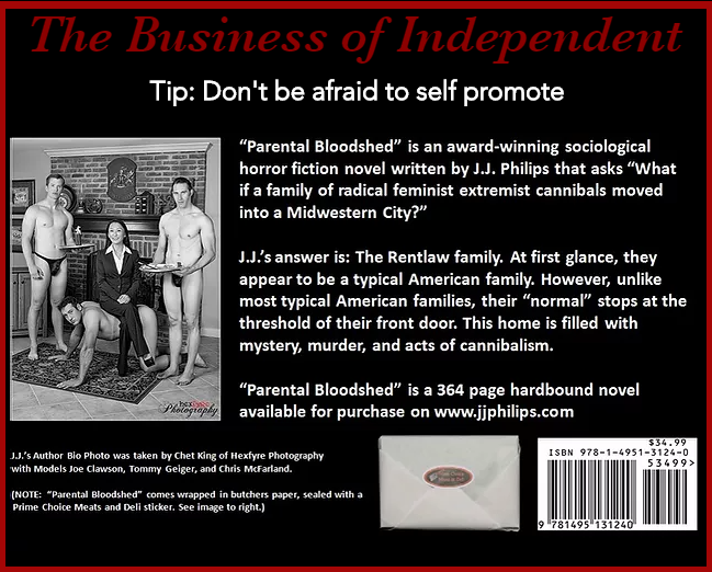 AuthorPhilips's tweet photo. This was one of my ad's that I ran on @Facebook last year to promote "Parental Bloodshed."
#AuthorJJPhilips,#Dayton,#Indiepub,#NightmaresINC
#Ohio, #Selfpub,#SupportIndieArtist,#books,#facebook
#horror,#indieBooks,#indiepublishing,#marketing
#parentalbloodshed,#selfpulblishing https://t.co/0jmrvNjvab