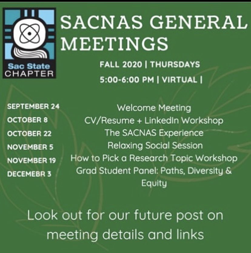 SACNAS @ SacState tweet media