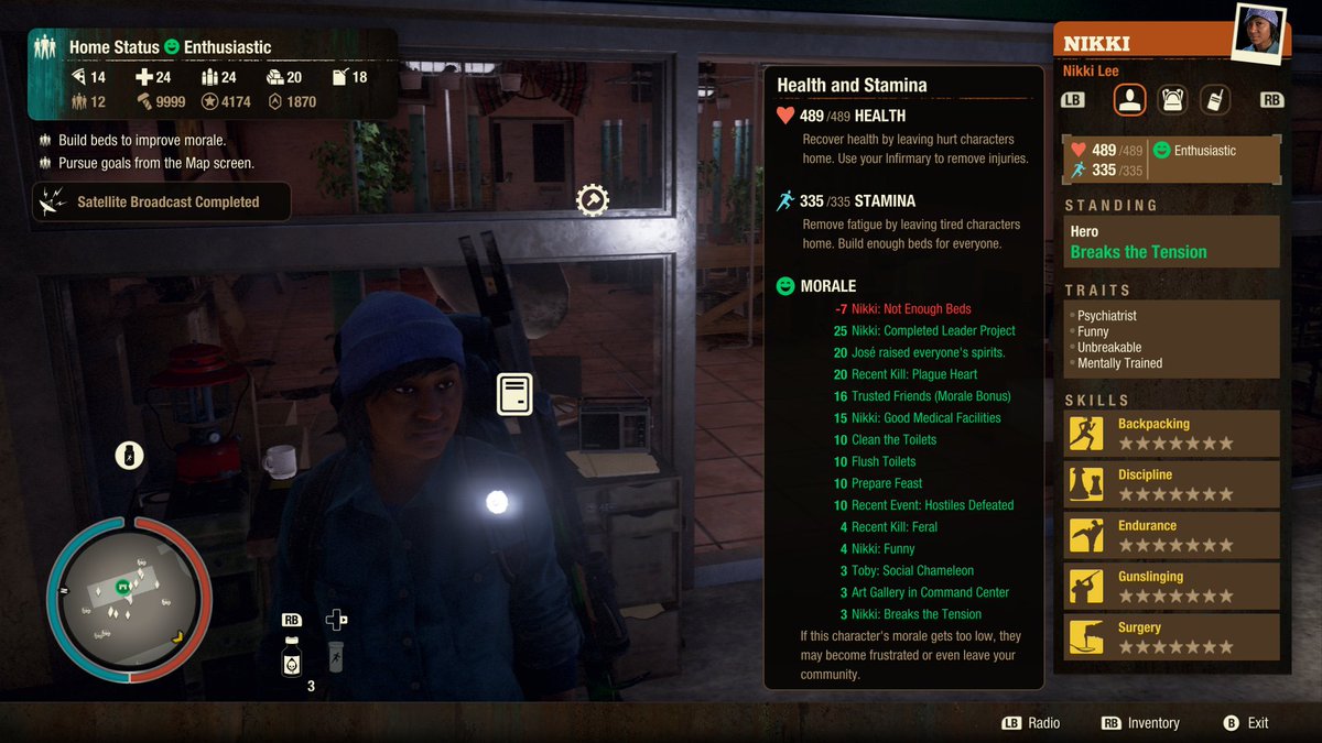 Stevens91776548's tweet photo. #StateofDecay2JuggernautEdition #XboxShare. Highest health/stam char I have 489/335 https://t.co/SlRQ2kno5t