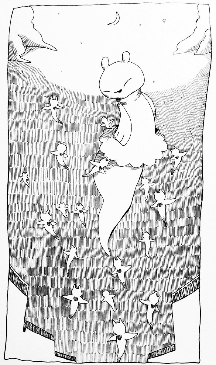 クリオネの住む町 イラスト 創作 お絵描き デミの漫画