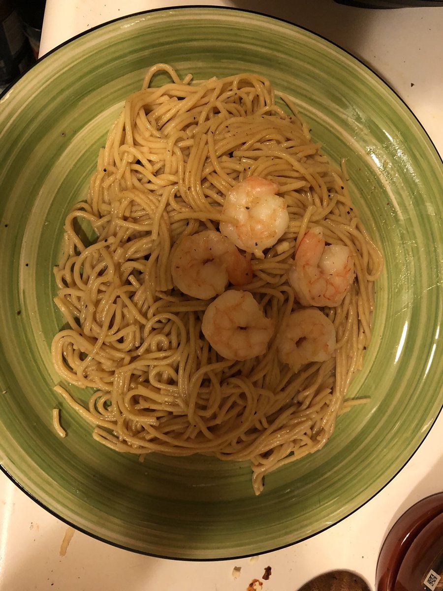 Tonight! Garlic noodles with shrimp.