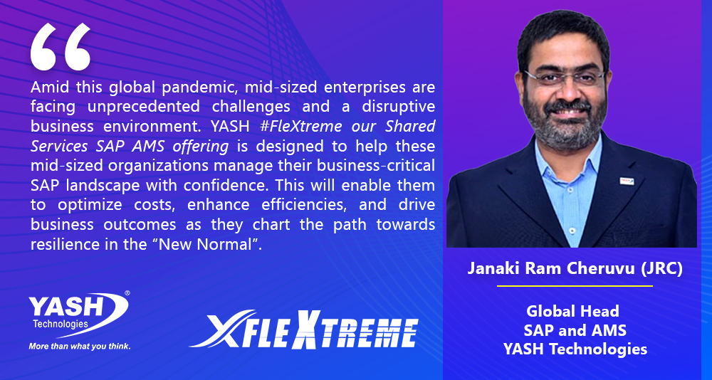 YASH_Tech's tweet photo. #YASHFlextreme your @SAP Shared #AMS Services provider of choice for Mid-sized enterprises. Contact us at info@yash.com, learn more https://t.co/vGfg3O8Q8w
#YASHAMS #AMS #AMSServices #SharedServices #MidsizeSAPAMS
@jrcheruvu @NagpalY_YASH @karunamsrikanth @JohnGretter https://t.co/eJfSphhw8P