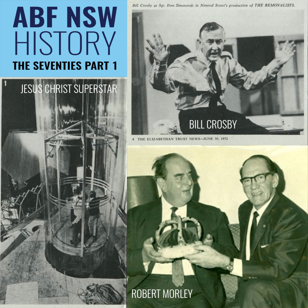 ABF NSW History - The 70s Part 1 - Stage management fines on the casts of Jesus Christ Superstar and The Removalists are received by the Fund .. find out more..ow.ly/tabr50BpSBC