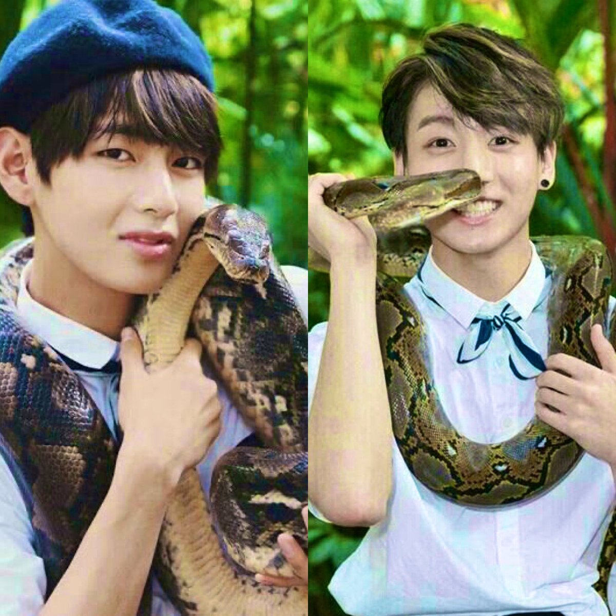 tknjsquad's tweet photo. O squad de vocês tem foto exclusiva com os taekook? 

O nosso tem! 🐍😘 #najei https://t.co/5tHDgnykYF