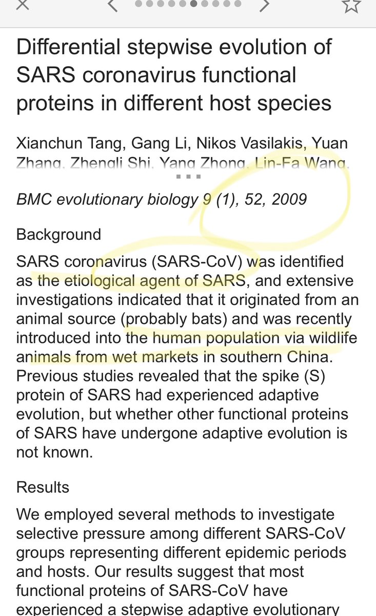 Jpyanich's tweet image. 2009... blaming the “wet markets” ten years earlier... Nat to human transmission. #predictiveprograming 🤔