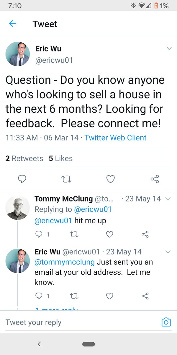 gjohn's tweet photo. @jaltma But look, Opendoor did interview customers in the early days.  Probably ppl said "no I would use a traditional realtor" and the founders still bet on their vision.  That's good. Don't trust ppl's hypothetical stmts. Listen, learn, build your own informed model and informed bets. https://t.co/iFv5Avo3zS
