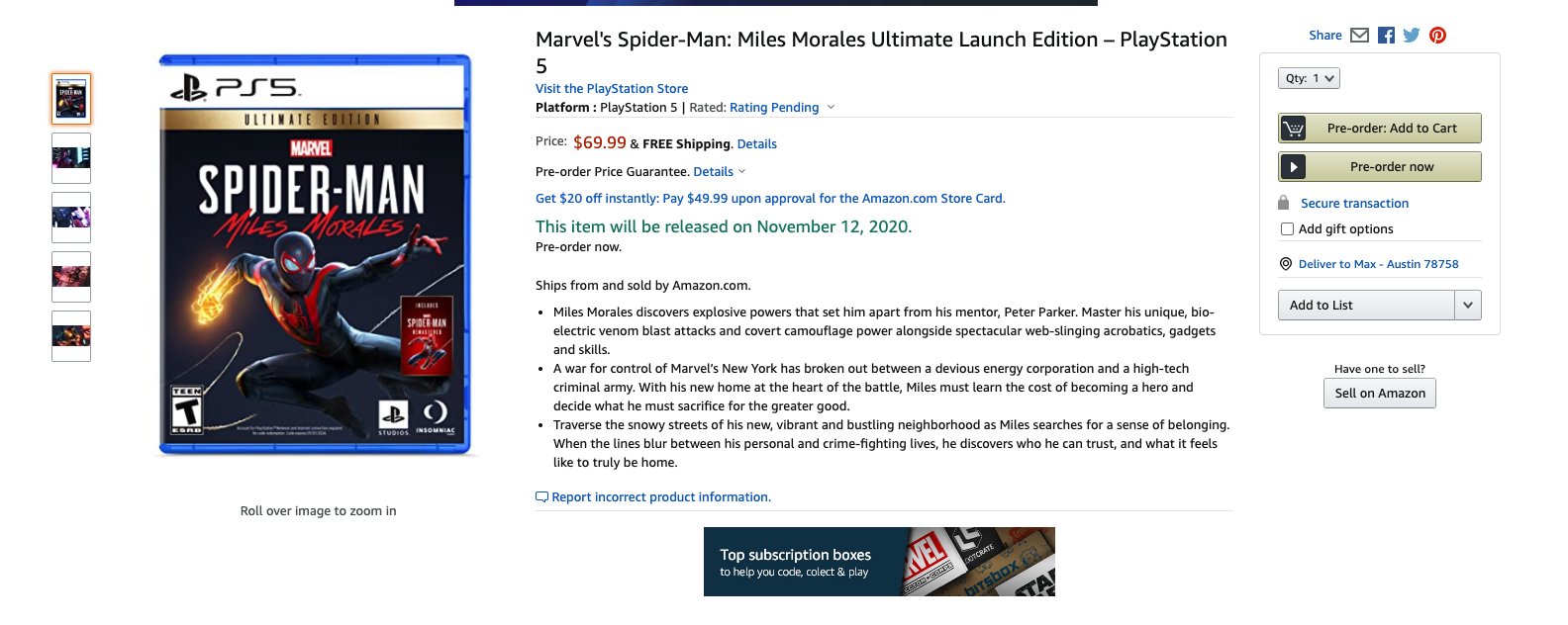 Marvel's Spider-Man Miles Morales - Ultimate Edition - PlayStation