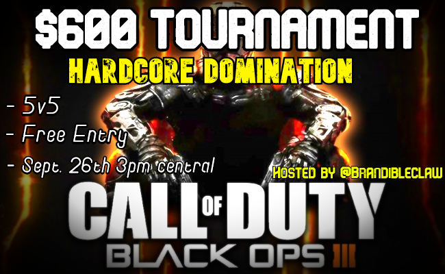 BrandibleClaw's tweet photo. $600 BO3 HC Tournament postponed until Saturday Sept. 26th at 3pm central due to the surprise release of the Cold War alpha this weekend. 6 Teams have signed up so far. Dm if interested. @EnvyOurXcellnce @Violant @ClRQEZ @Vixseyy @zSafty @xDohqo @xoDamnYou @xcytii @CallofdutyHC https://t.co/9mdwjRb3rg
