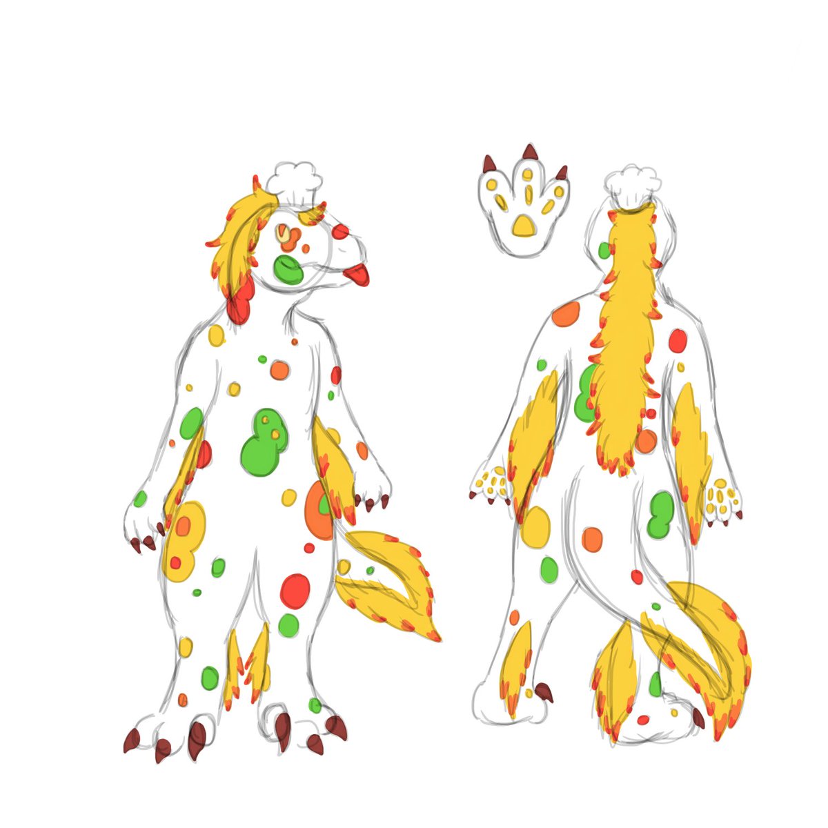 Solidraws's tweet photo. Piperade the Okapiraptor <3 https://t.co/omVhysswDj