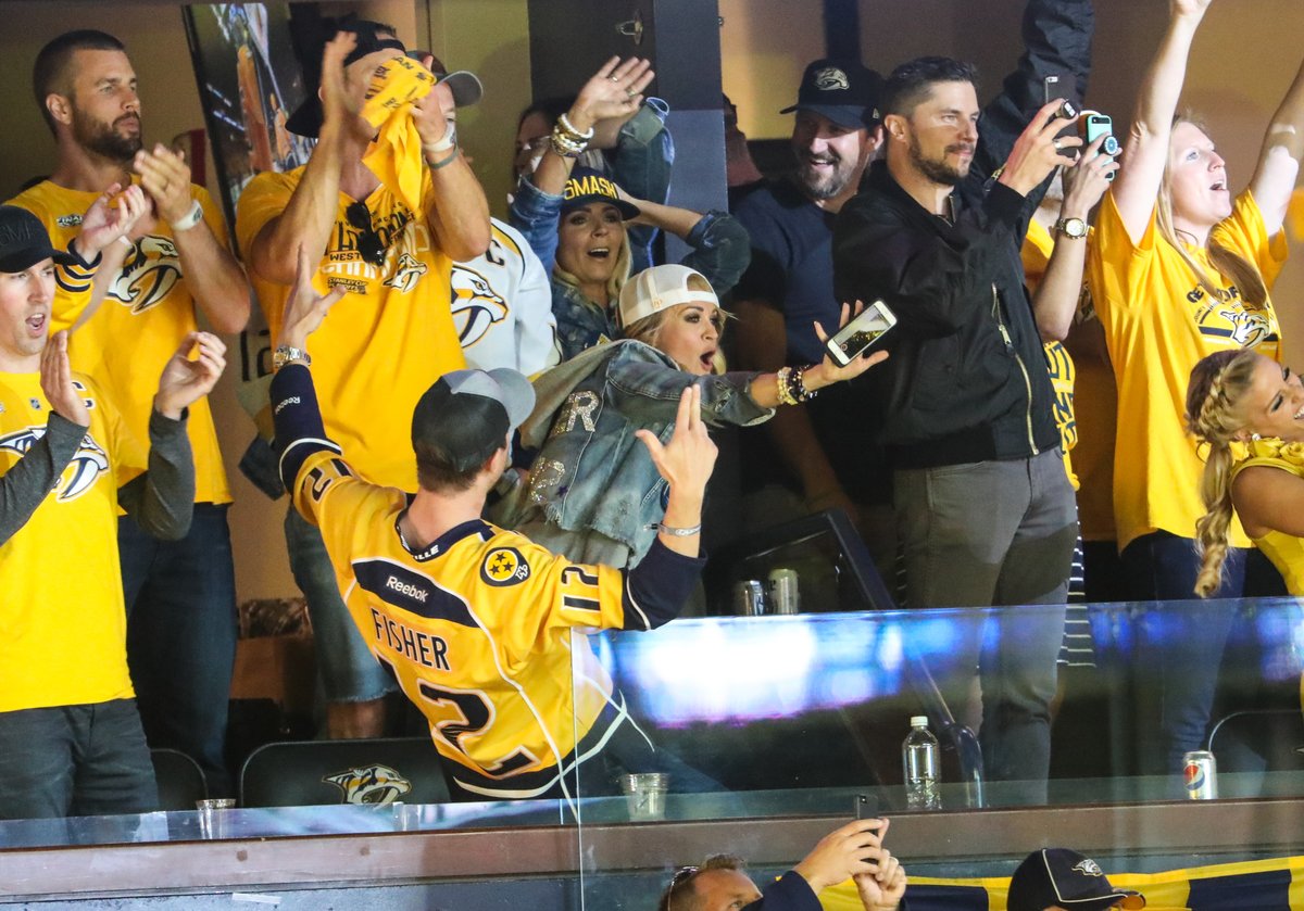 PredsNHL's tweet photo. Entertainer 👏 of 👏 the 👏 YEAR. 👏

Congrats, @carrieunderwood!! https://t.co/vOW9hOzrG3