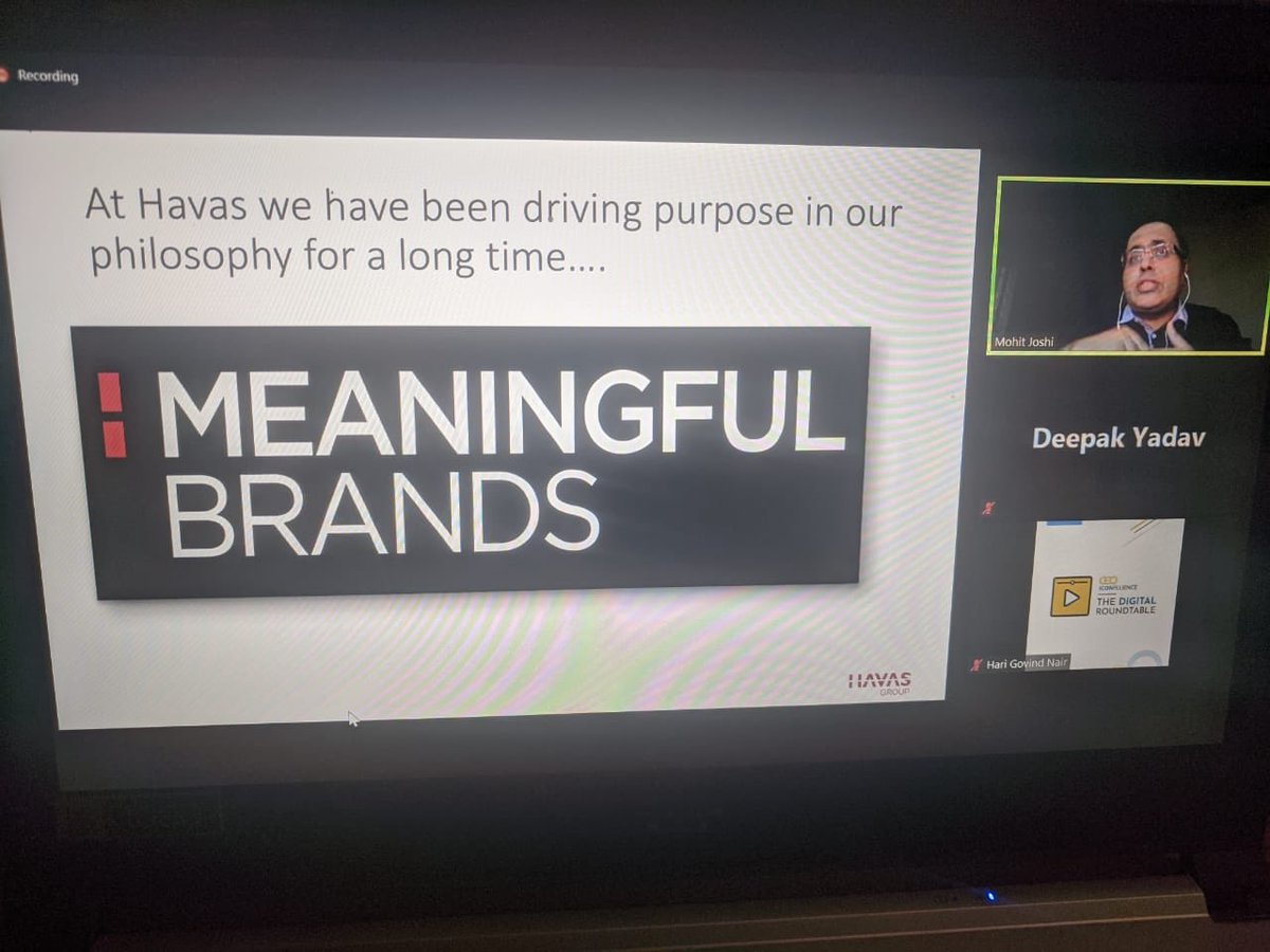 Many thanks <a href="/deepakceolounge/">Deepak Yadav</a> <a href="/HariGovindNair/">Hari Govind Nair</a> <a href="/IndiaCEOLounge/">CEO Lounge</a> for giving me the opportunity to share our #MeaningfulPhilosophy in ur CEO Masterclass yesterday. The musical end was a pleasant surprise 😊 Had a great time. @HavasGroupIN <a href="/HavasMediaIN/">Havas Media Network India</a>