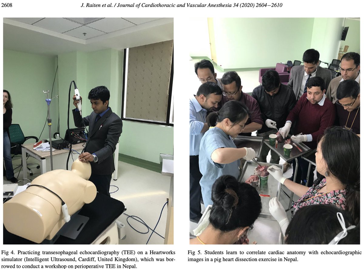 #Nepal, #Bangladesh are resource-limited countries, efforts to increase training in POCUS/TEE in perioperative, critical care settings. Current state of use &amp; international efforts to improve education and skills in perioperative POCUS and TEE. #echofirst jcvaonline.com/article/S1053-…