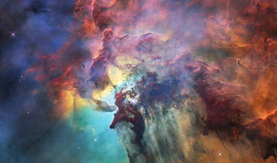 marsrader's tweet photo. Lagoon Nebula in all its glory. (📷 Hubble) https://t.co/V6G7LpjGxz
