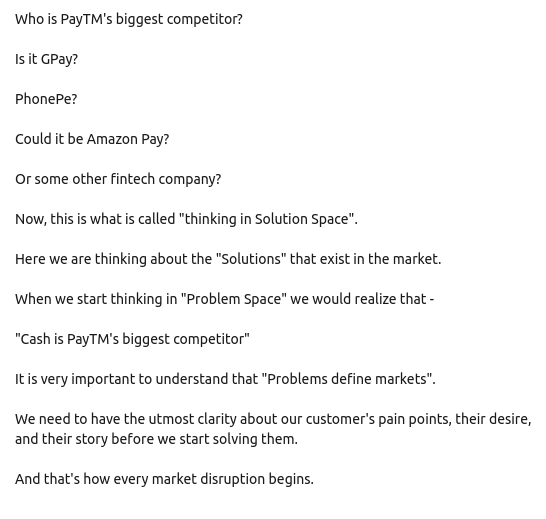 venkatesh3007's tweet image. #fintech #productmarketfit #problemspace #paytm #ProductManagement