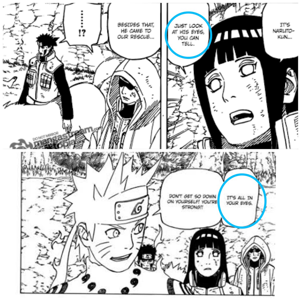 It is mentioned in the manga, that they can understand each other just by looking at their eyes. It is also mentioned in Naruto's song (Itsu no Hi ni Mo)Here this song 