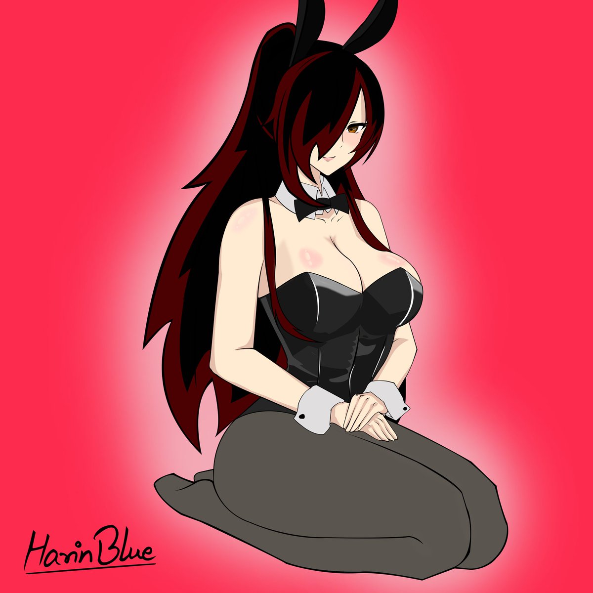 HarinBlue9's tweet photo. Guess who Erza or Mai? https://t.co/TCnaolXWoi