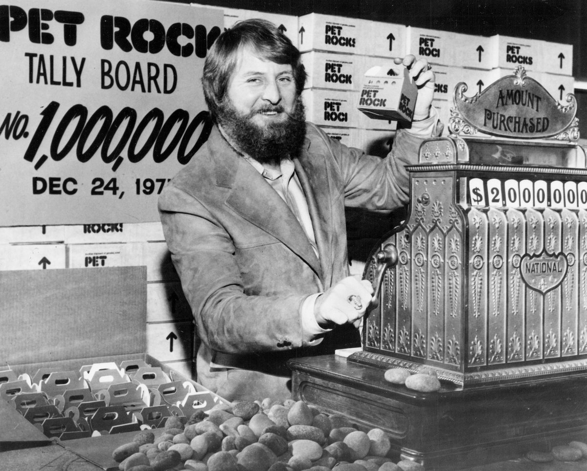 8/ He started producing the rocks in April of 1975 and by Christmas of that year, he sold over 1 million rocks. Even though the fad lasted only a year, he sold 1.5 million rocks and raked in $15M in profit.