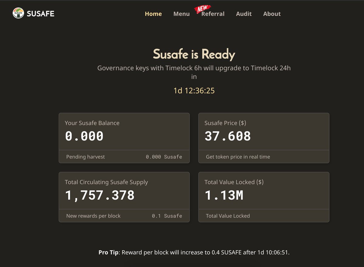 SushiSafe's tweet photo. @Sushisafe TVL has surpassed $1.1M within 24 hours from 3 seed pools launch 🔥

$SUSAFE Volume &amp; liquidity is growing quick on @UniswapProtocol  🔥
https://t.co/D7xGXAGHiZ

🌐 https://t.co/9zNqMOKtFM
#sushisafe #susafe #sushi #yfi #yfv #weth #wbtc #usdc #usdt https://t.co/bSoUN2jHVp