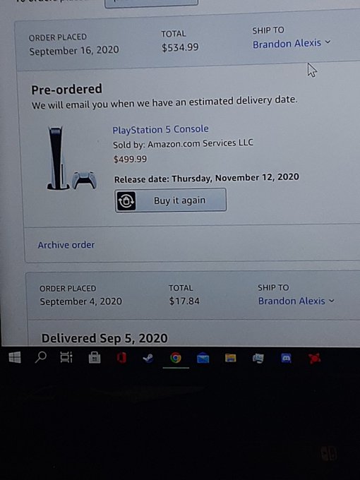 Amazon Yurtdışı PlayStation 5 Sipariş Konusu