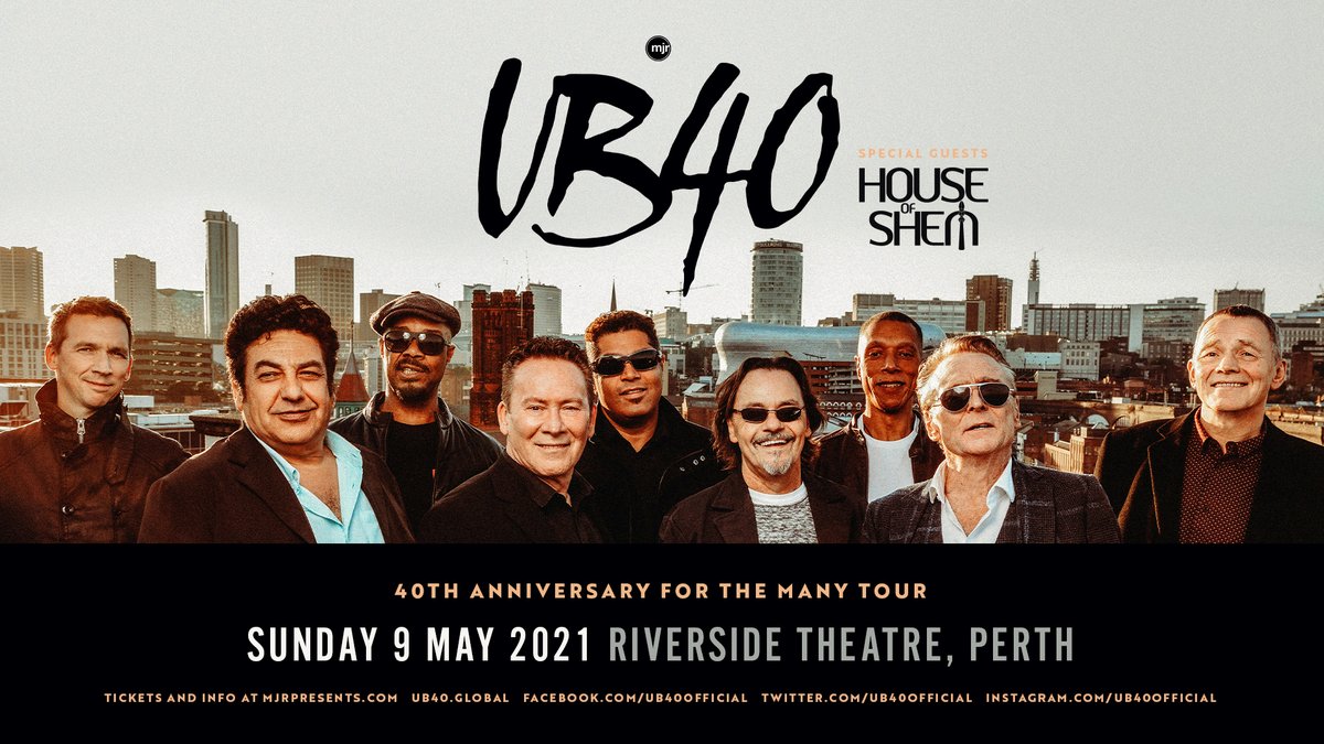 Nothing can stop the UB40 guys from heading down under! With all-new 2021 Australian dates, the UK favourites are set to play at the Riverside Theatre on May 9, 2021. Grab your tickets here: bit.ly/3c3ibQ4