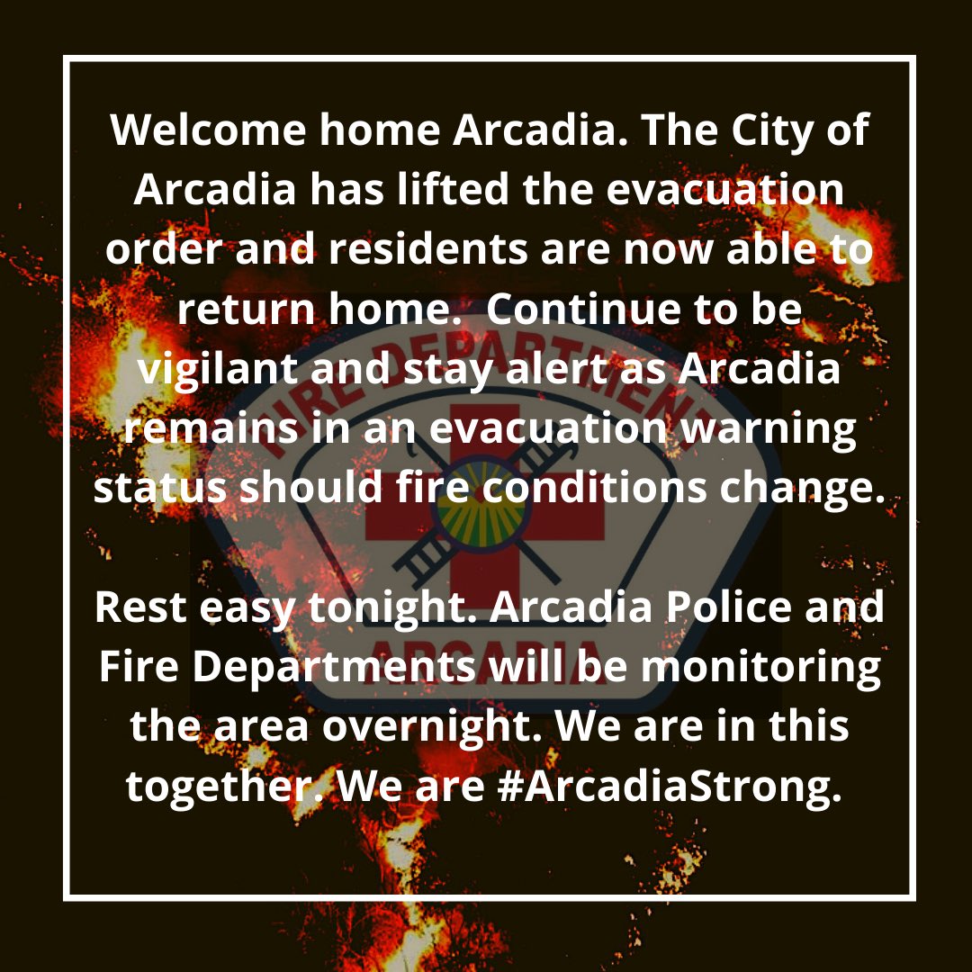 #BobcatFire #ArcadiaStrong