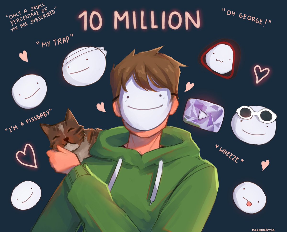 maxnarayya's tweet image. HI I KNOW IM SUPER LATE AND THIS SUCKS BUT I DREW DREAM 10 MILL HSUSJDKDJ PATCHES TOO 
#dreamfanart #10milliondreams #10millionblobs