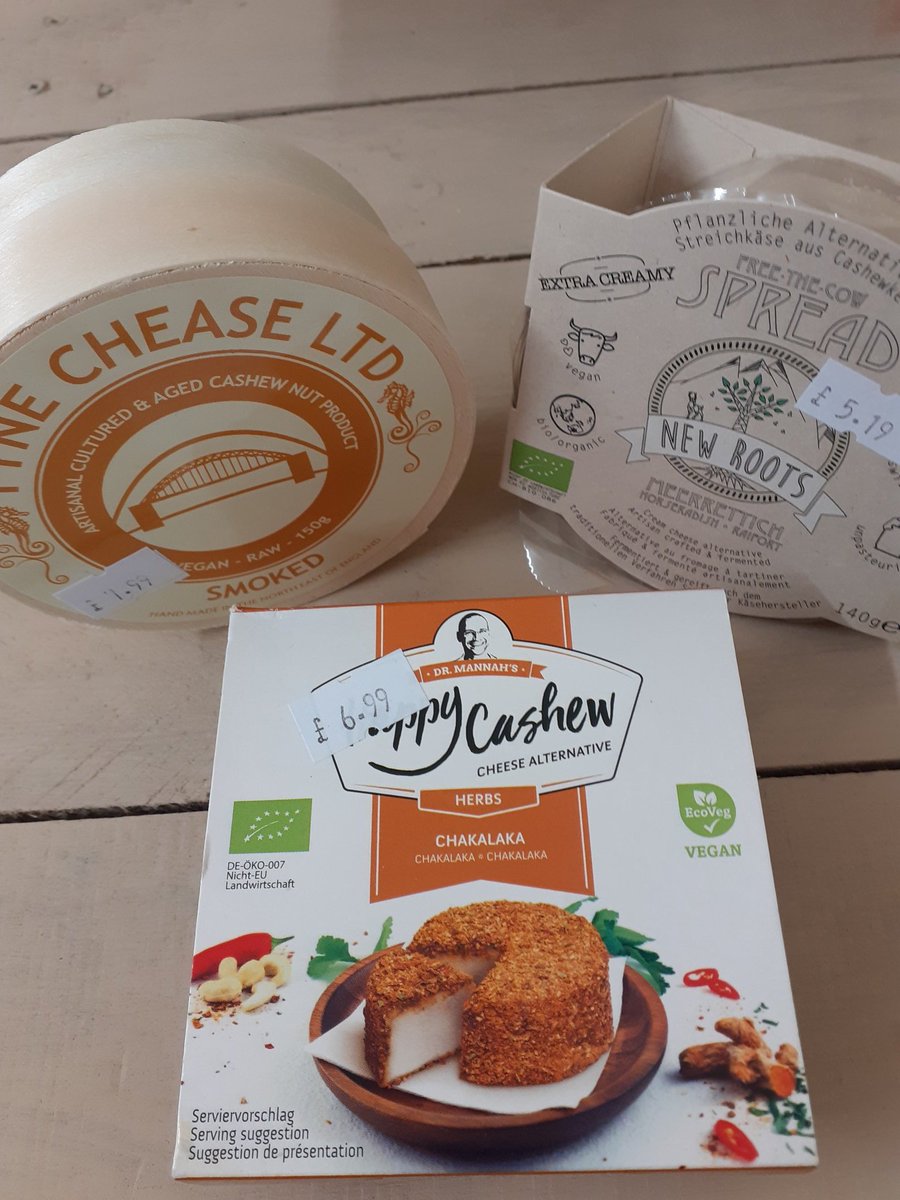 Special offer this week three artisan cheeses for £17.99. treat yourself to something special. #vegancheese #tynechease #happycashew #newroots