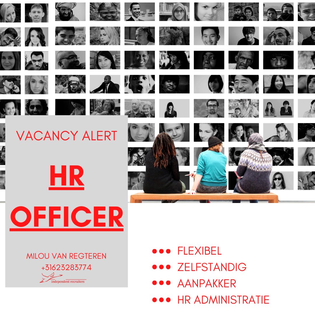 Vacature HR Officer - Independent Recruiters independentrecruiters.nl/vacatures/vaca…