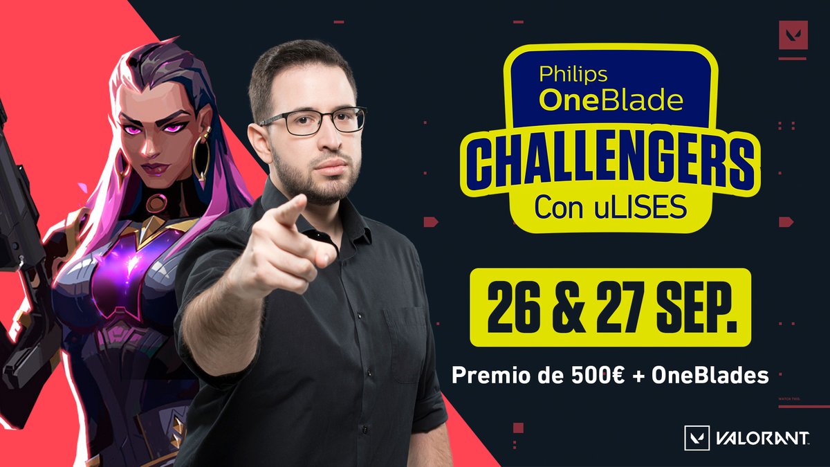 Como prometí, seguiré aportando torneos a la comunidad, ahora con el apoyo de <a href="/OneBladeTeam/">OneBlade Team</a> para que tengamos premio!

Os presento la #OneBladeChallengers, las semis y final las castearé en mi directo 😊

🏆 arenagg.com/es/competition…
📺 twitch.tv/ulises