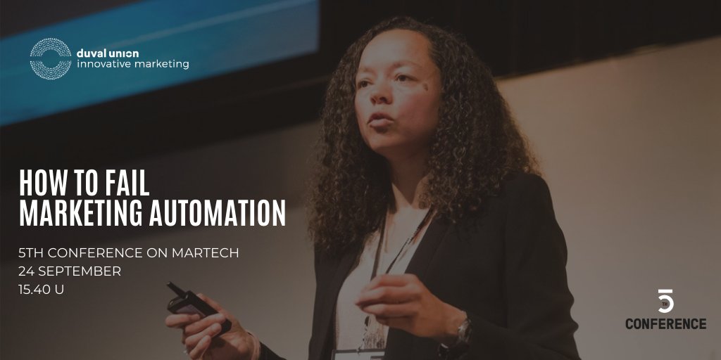 "Marketing automation is not just about technology, it is part of the bigger picture which is your strategy." Op 24 september om 15.40 uur vertel ik je hier meer over op de online #5thconference. Bestel jouw ticket: the5thconference.com/martech/ticket…. #MarketingAutomation #Marketing