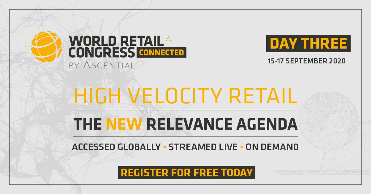 It's day three of World Retail Congress Connected! On demand content is available now for all Personal Takeaway sessions, including <a href="/TommyHilfiger/">Tommy Hilfiger</a> and from day 1 and 2. Main sessions start at 13:00 BST - register now for complimentary access bit.ly/2FPubZd #WRCC2020