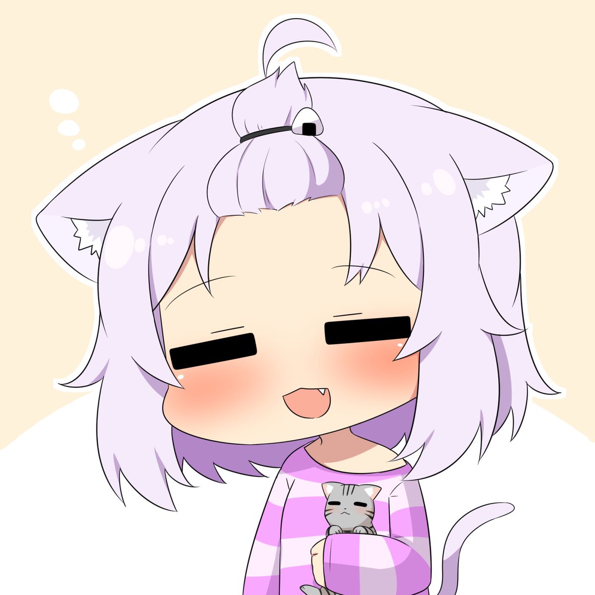 猫又おかゆ 「今日はおやすみ #絵かゆ 」|トゥーミのイラスト