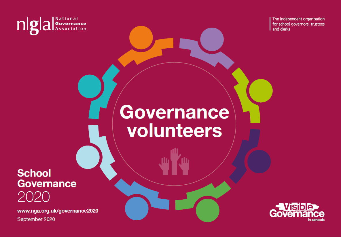 NEW School Governance in 2020 - governance volunteers Governors and trustees told us about their characteristics, their motivations for volunteering and their board’s experience of recruiting volunteers. Read the report: nga.org.uk/governance2020 #SchoolGovernance2020 /1