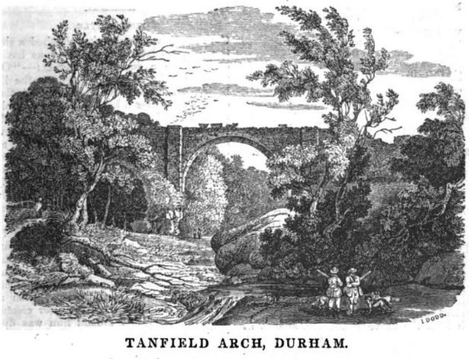 3/15  #NTiHoR the Tanfield Waggonway was famous in the 18th Century for its engineering including the Causey or Tanfield Arch and nearby embankment, although by c1800 the Arch was out of use and the waggonway ran on the east side of Causey burn to serve pits in the Tanfield area