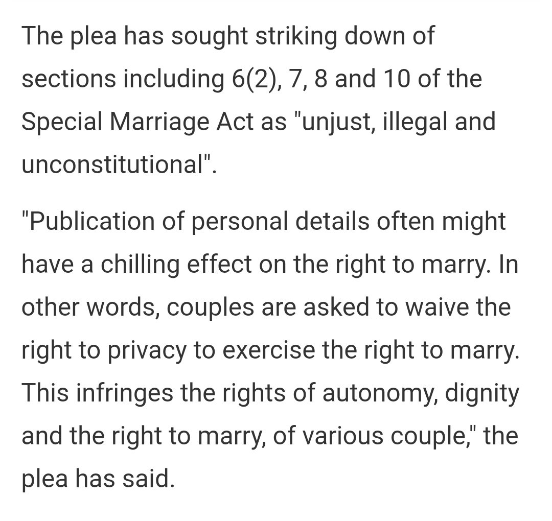 Chief Justice of India, in response to a plea for right to privacy of couples marrying under Special Marriage Act (defying parental disapproval, caste/faith barriers), says parents have a right to know where their offspring have fled. Heard of rampant honour crimes your Honour?