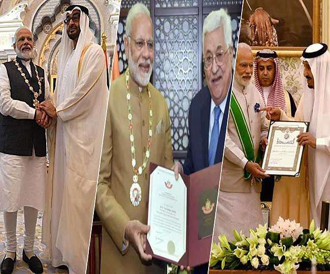 - In 2016 PM Narendra Modi was conferred with the Amir Amanullah Khan Award, the highest civilian honour of Afghanistan.- In April 2016, he was conferred with the Saudi Arabia's highest civilian honour 'King Abdulaziz Sash' by King Salman bin Abdulaziz.