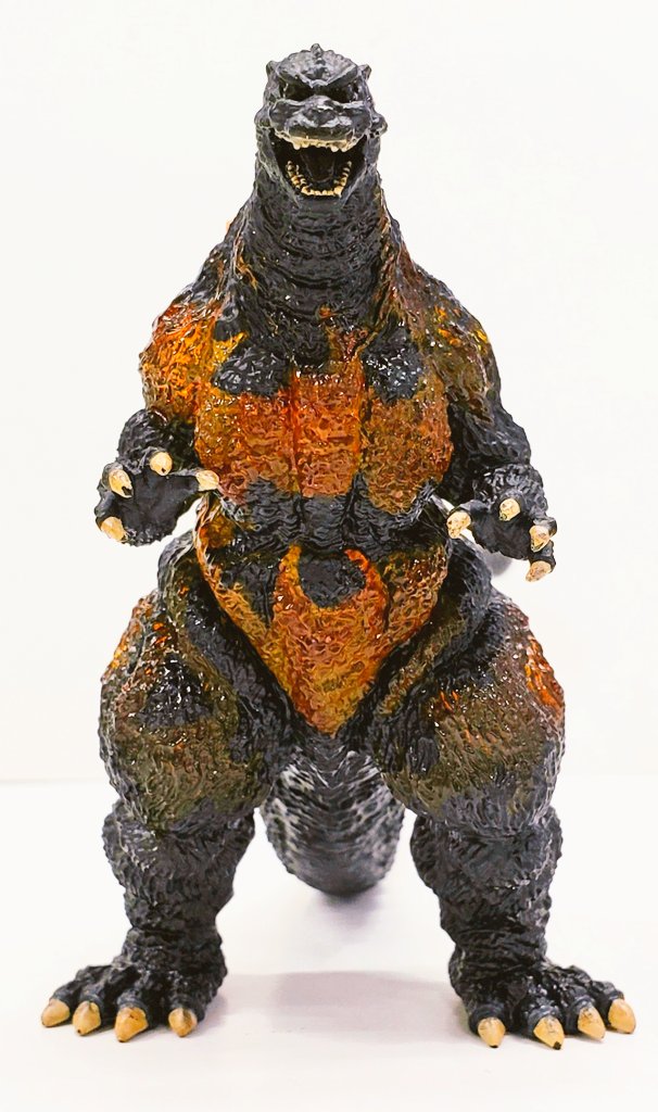 酒井ゆうじ コンセプトワークス GODZILLA 構のバーニングゴジラ。経年