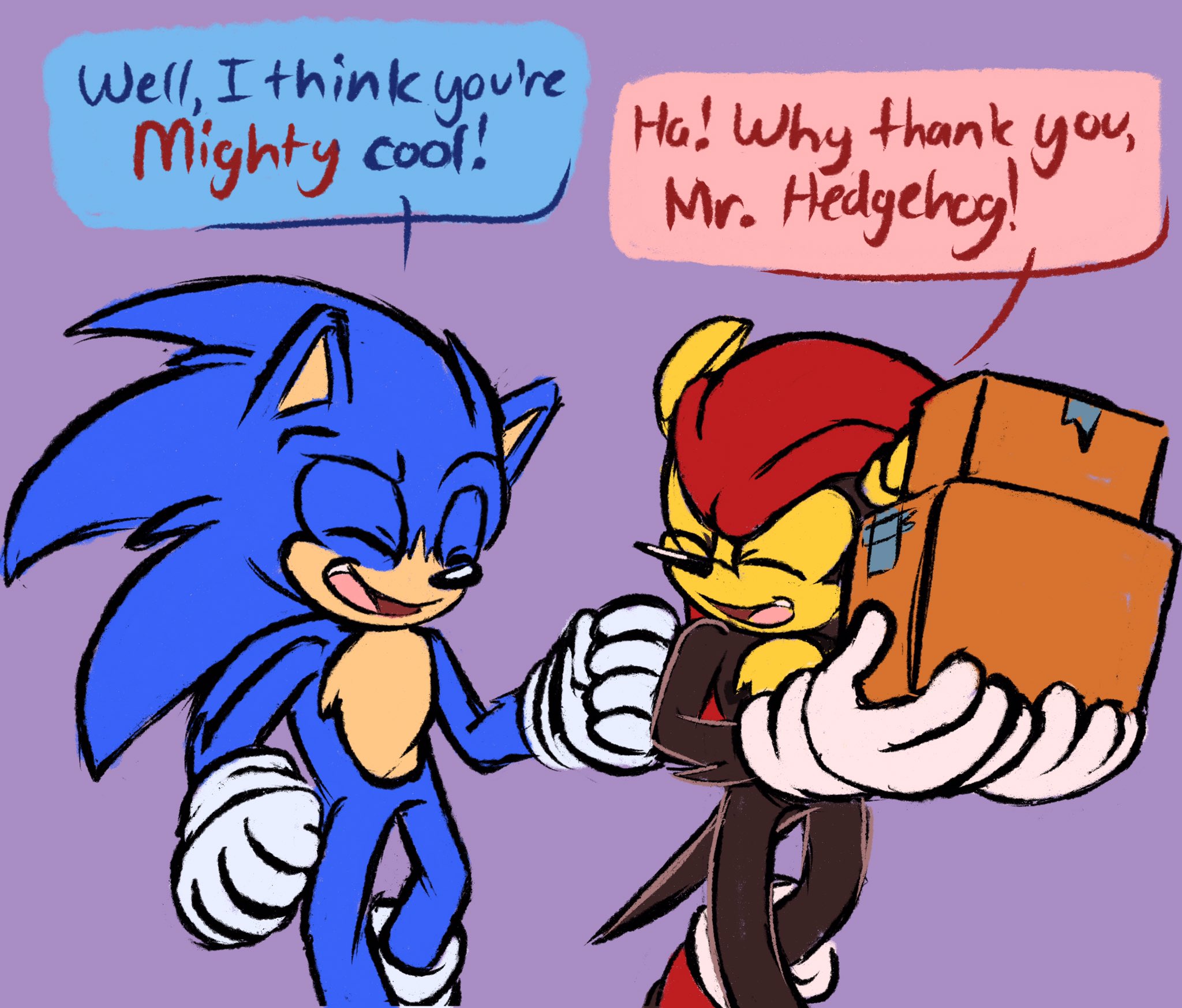 Sikyu 💫 Alive but Barely 💫 on X: Something I loved about Archie, family  means a lot to Mighty #FANART #SonicTheHedgehog #comic   / X