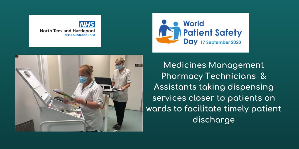 World Patient Safety DayTaking services closer to patients to facilitate timely discharge -Clinical Pharmacy contributions towards patient safety. @ptsafetyNHS  #WorldPatientSafetyDay  #PatientSafety  @WHO11 of 16